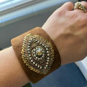 Chico’s Brown cuff bracelet NWT